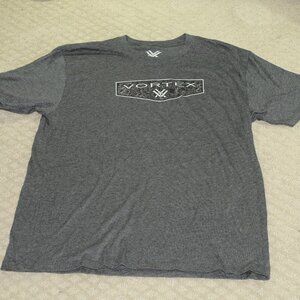 Vortex Optics Shield  Mens L Heathered Grey Short Sleeve T-Shirt